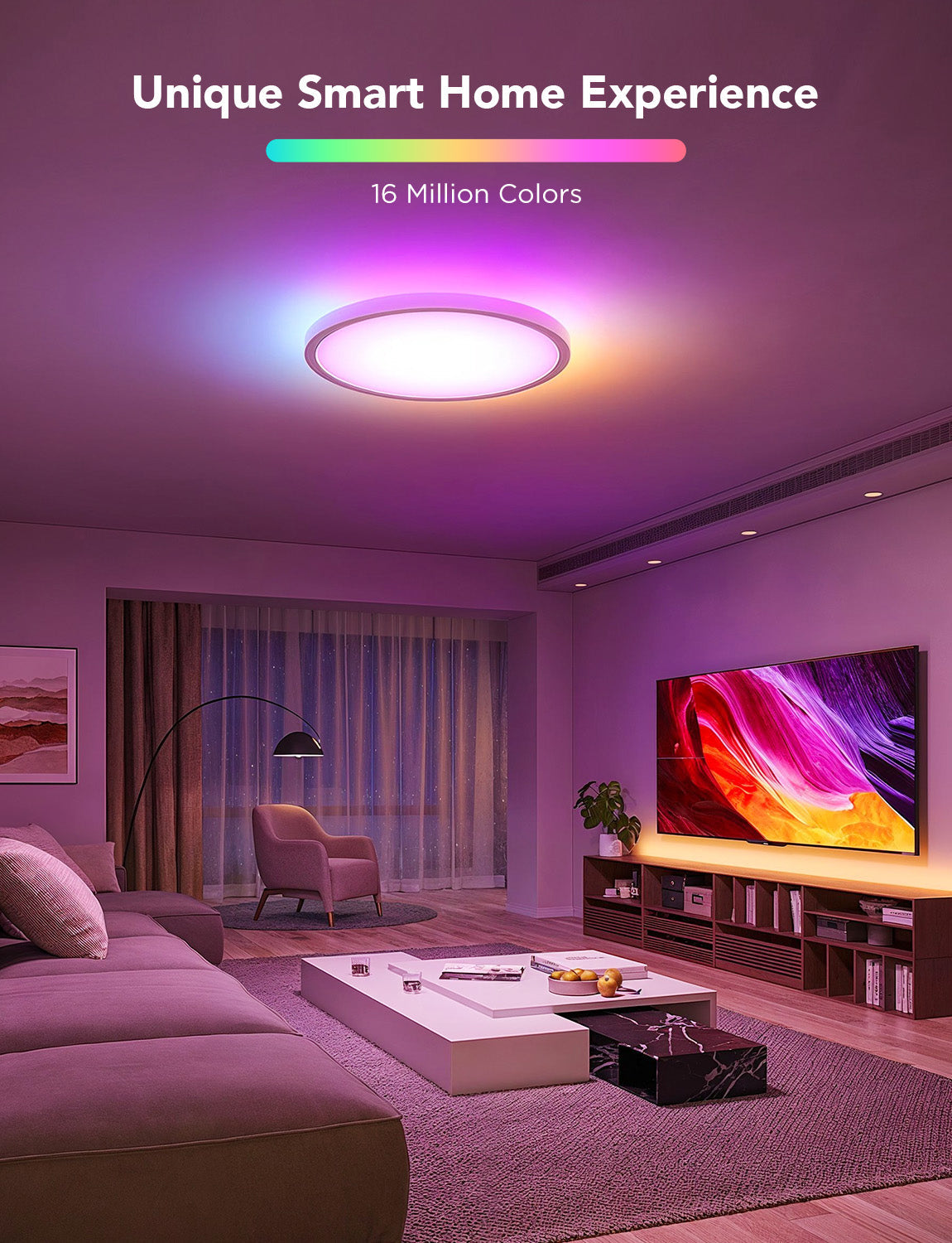 Govee 30cm RGBWW + RGBIC Smart circle Ceiling Light- H80A1
