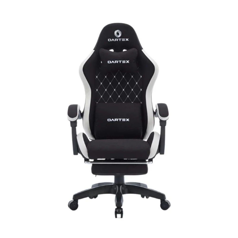 Oartex Model LD035 Fiber Gaming Chair- Black & White (Installation not included)