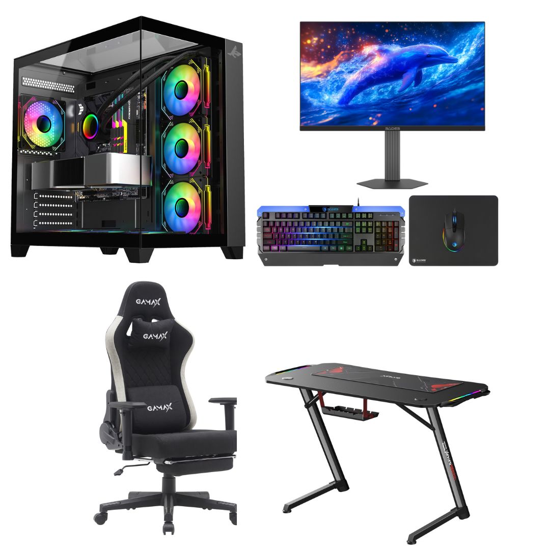 Gaming PC Bundle Intel Core i7-14700F, RTX 5060, 16GB DDR5 6000 RAM With Complete Setup