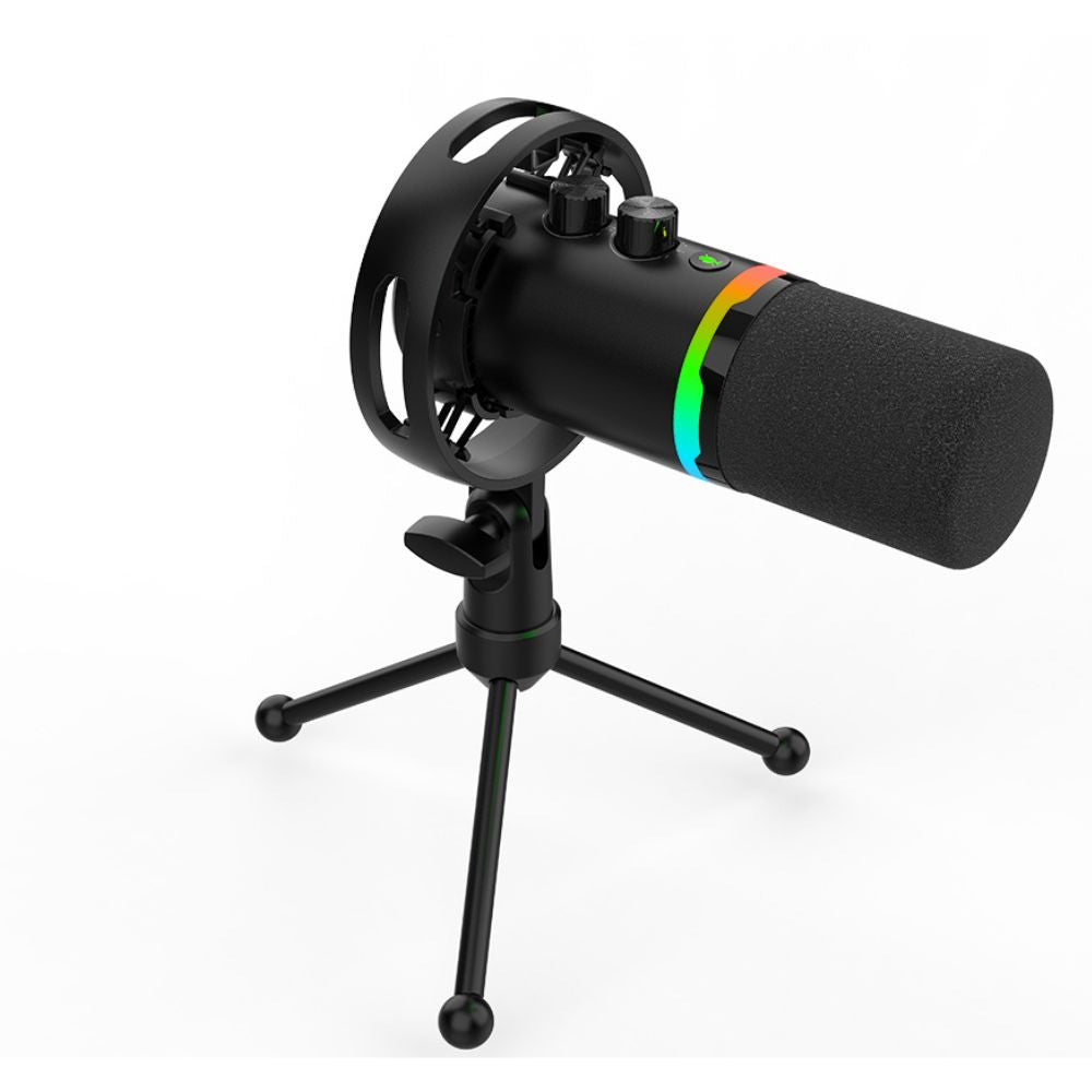 ميكروفون ألعاب ديناميكي سادِس أبيكس أول SA-M02 بإضاءة RGB – أسود