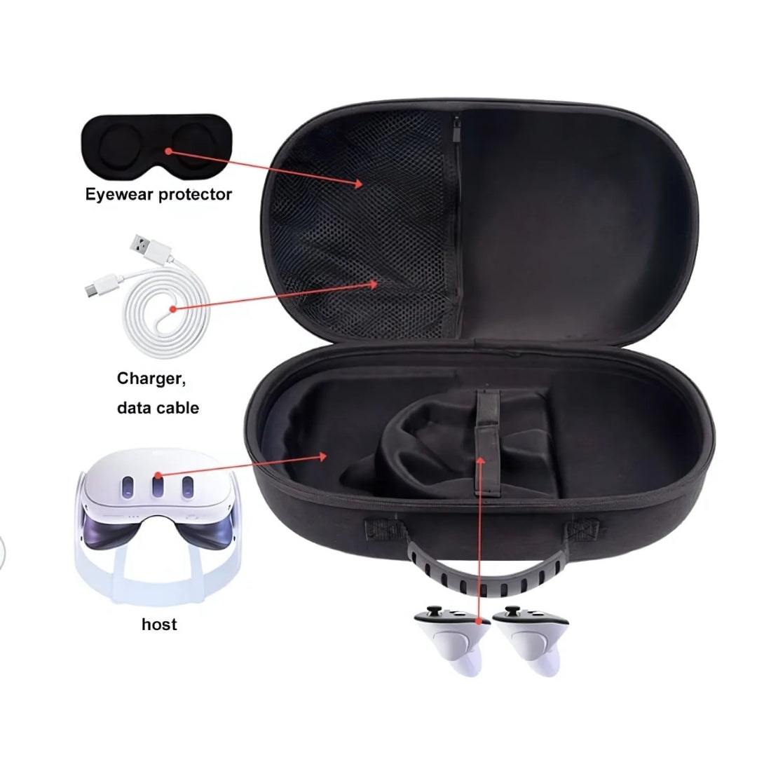 Meta Quest 3 Storage Bag Fibric Black