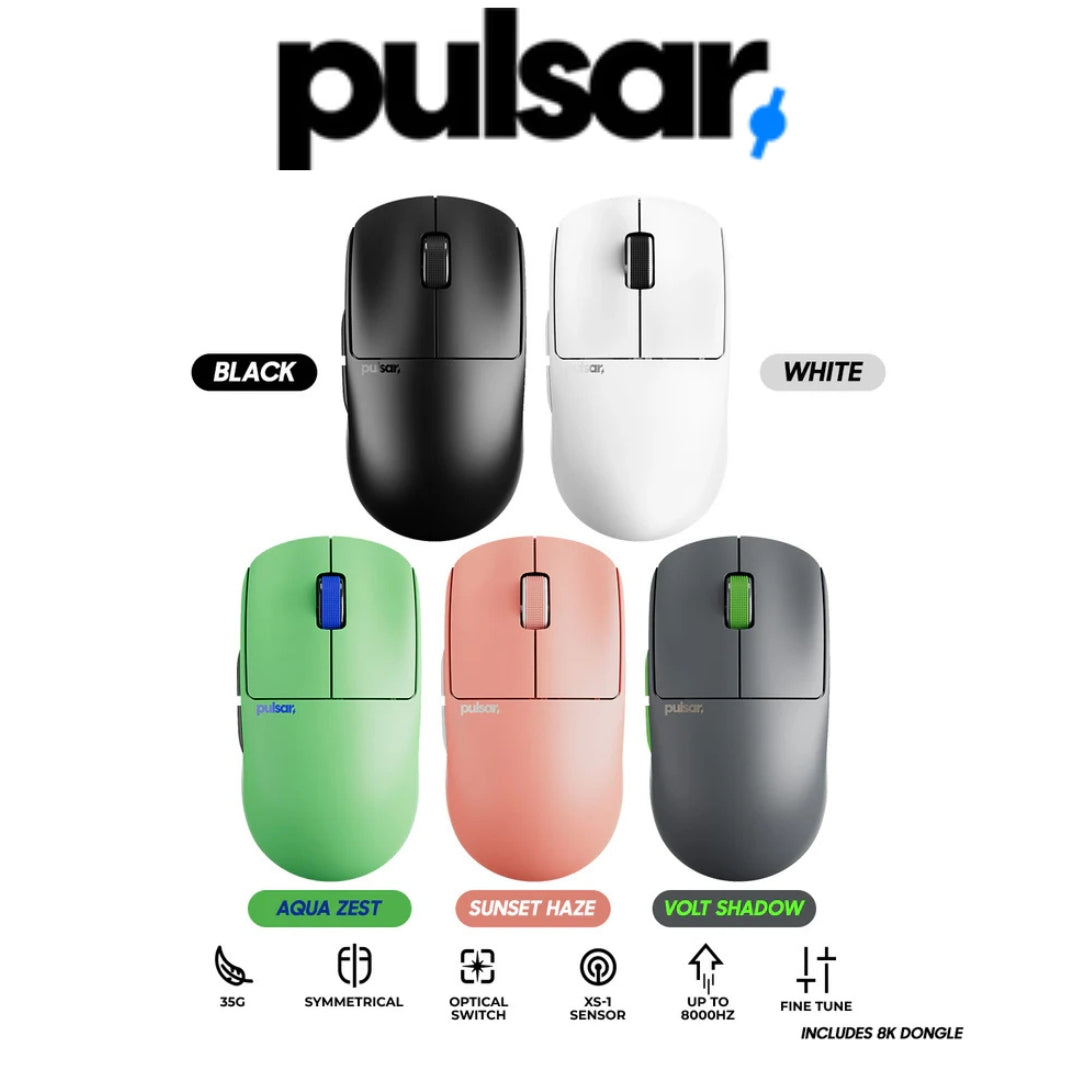 Pulsar X2 Wireless Gaming Mouse CrazyLight, DPI 32,000, 750 IPS, 35 g