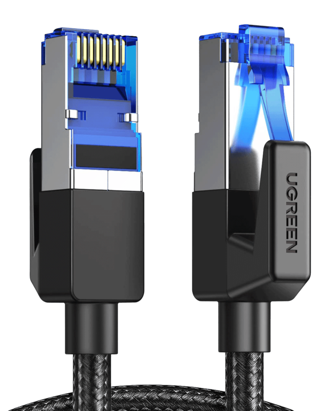 UGREEN CAT8 Shielded Round Braided Cable Modular Plugs 1m
