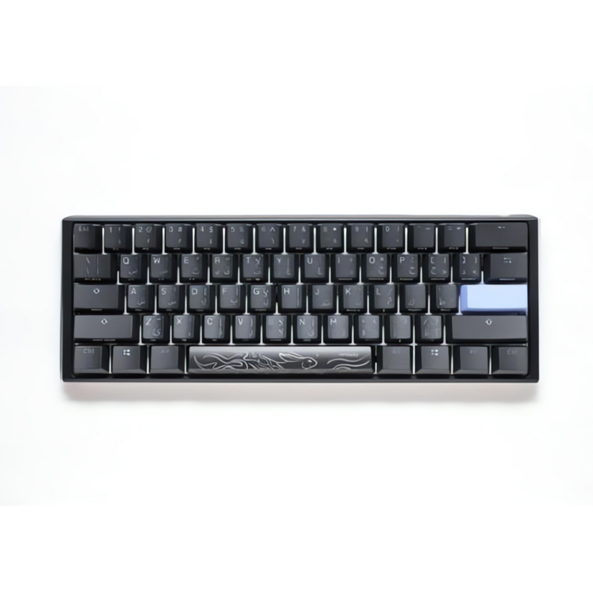 Ducky One 3 Classic Black/White Mini 60% Cherry Blue Key Arabic