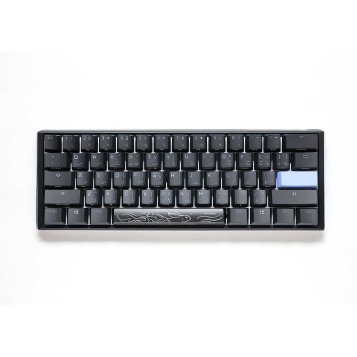 Ducky One 3 Classic Black/White Mini 60% Cherry Blue Key Arabic