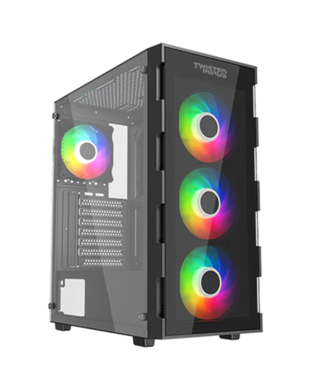 Case Twisted Mind Titan Glass Mid Tower -Black