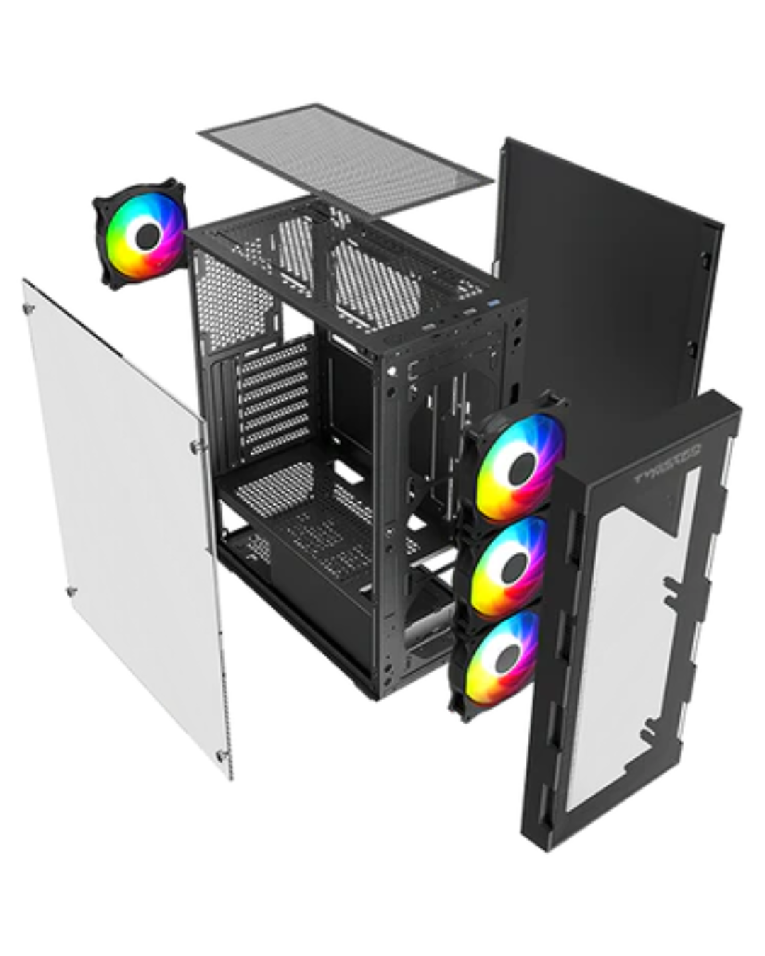 Case Twisted Mind Titan Glass Mid Tower -Black
