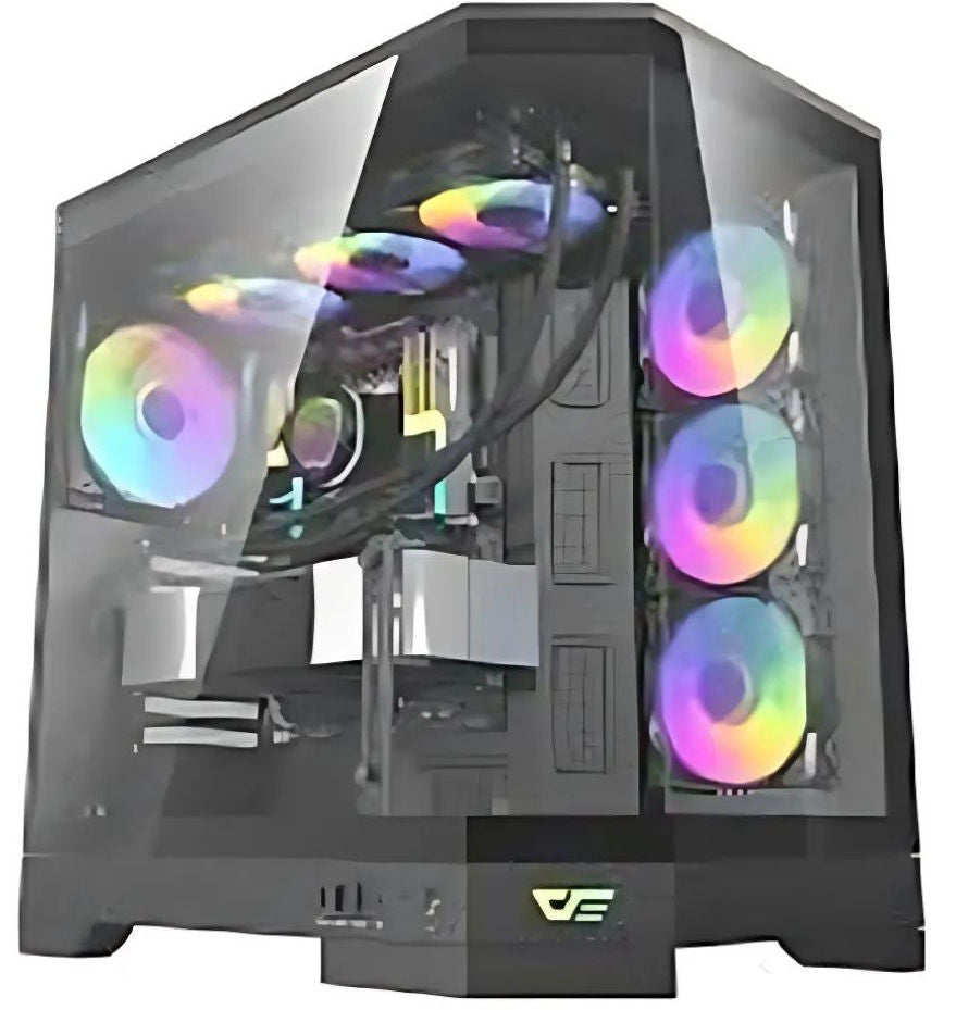 Level Up PC Bundle: Computer i5-12400F, RTX 3050, 16GB RAM, Screen Sades NC-Pelagia SC-CJ04F24B, 24" FHD 1920x1080, 200Hz, 0.5ms, HDMI 2.1, VA, Curved Gaming Monitor, Sades Combo (Keyboard, Mouse & MousePad)