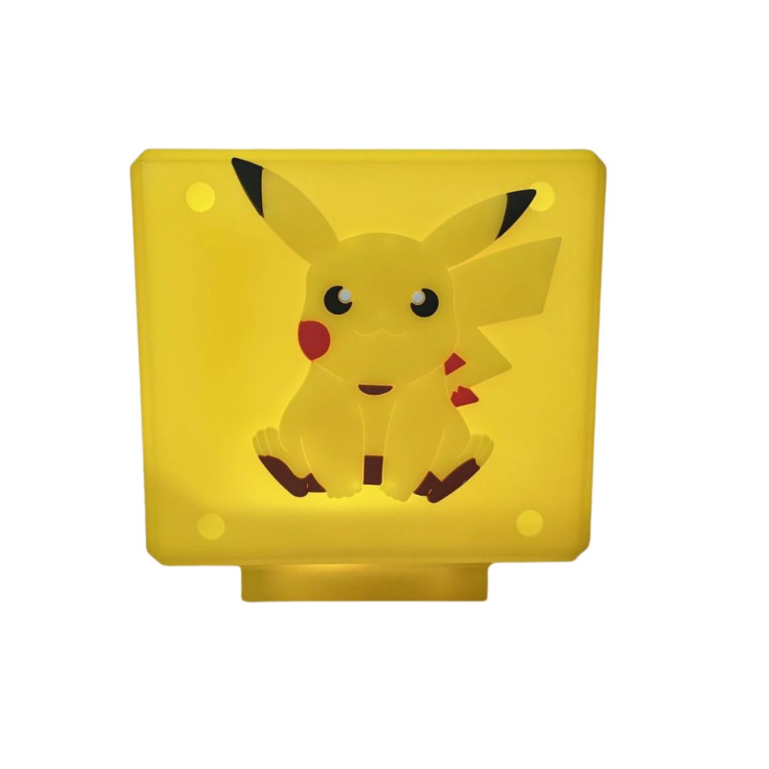 Pikachu Press and Sound Rechargeable Night Light Square Lamp Super Led