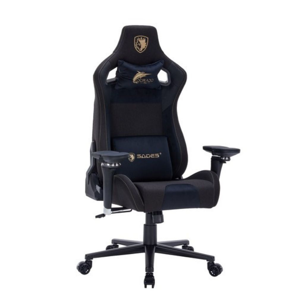 Sades Dorado PRO Gaming Chair With 6D Adjustable Armrests - Black (Installation Not Included)