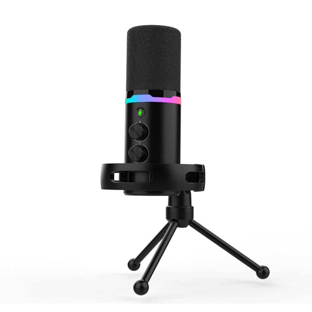 ميكروفون ألعاب ديناميكي سادِس أبيكس أول SA-M02 بإضاءة RGB – أسود