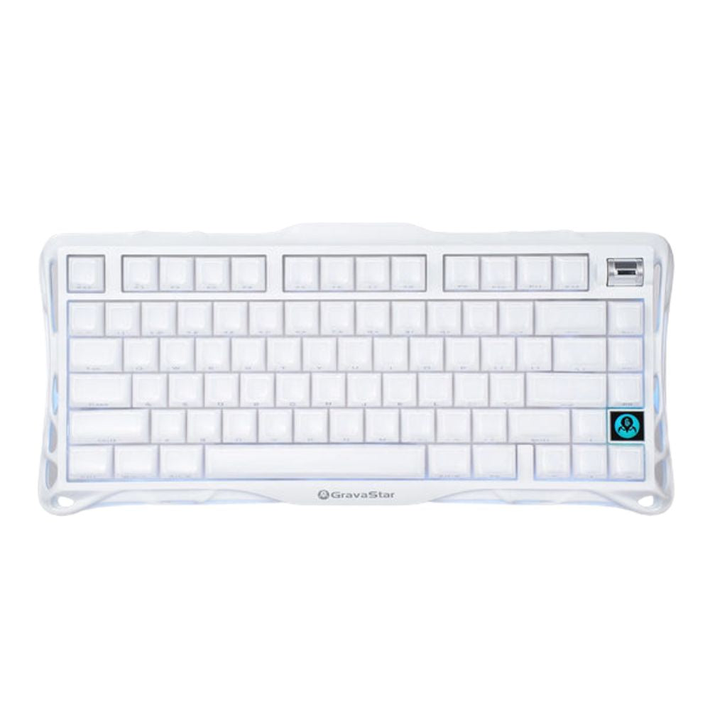 GravaStar Mercury K1 75% Wireless Mechanical Gaming Keyboard Special Edition - White