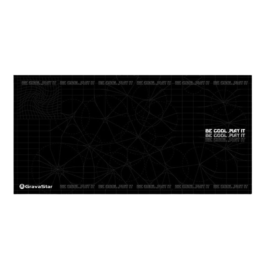 GravaStar 80x40 CM Gaming Waterproof Non Slip Mouse pad - Black