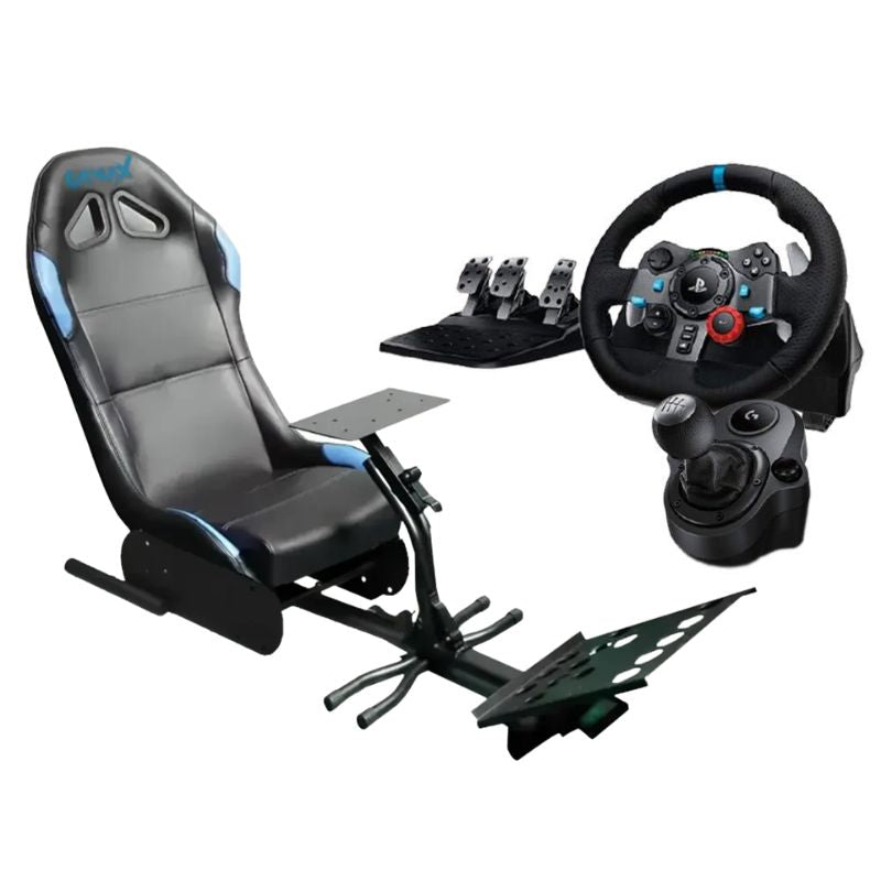 معدات سباق احترافية: مقعد سباق Gamax + Logitech G29 Driving Force