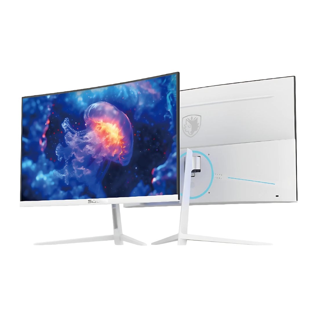 Sades NC-Pelagia SC-CJ04F24W, 24" FHD 1920x1080, 200Hz, 0.5ms, HDMI 2.1, VA, Curved Gaming Monitor - White