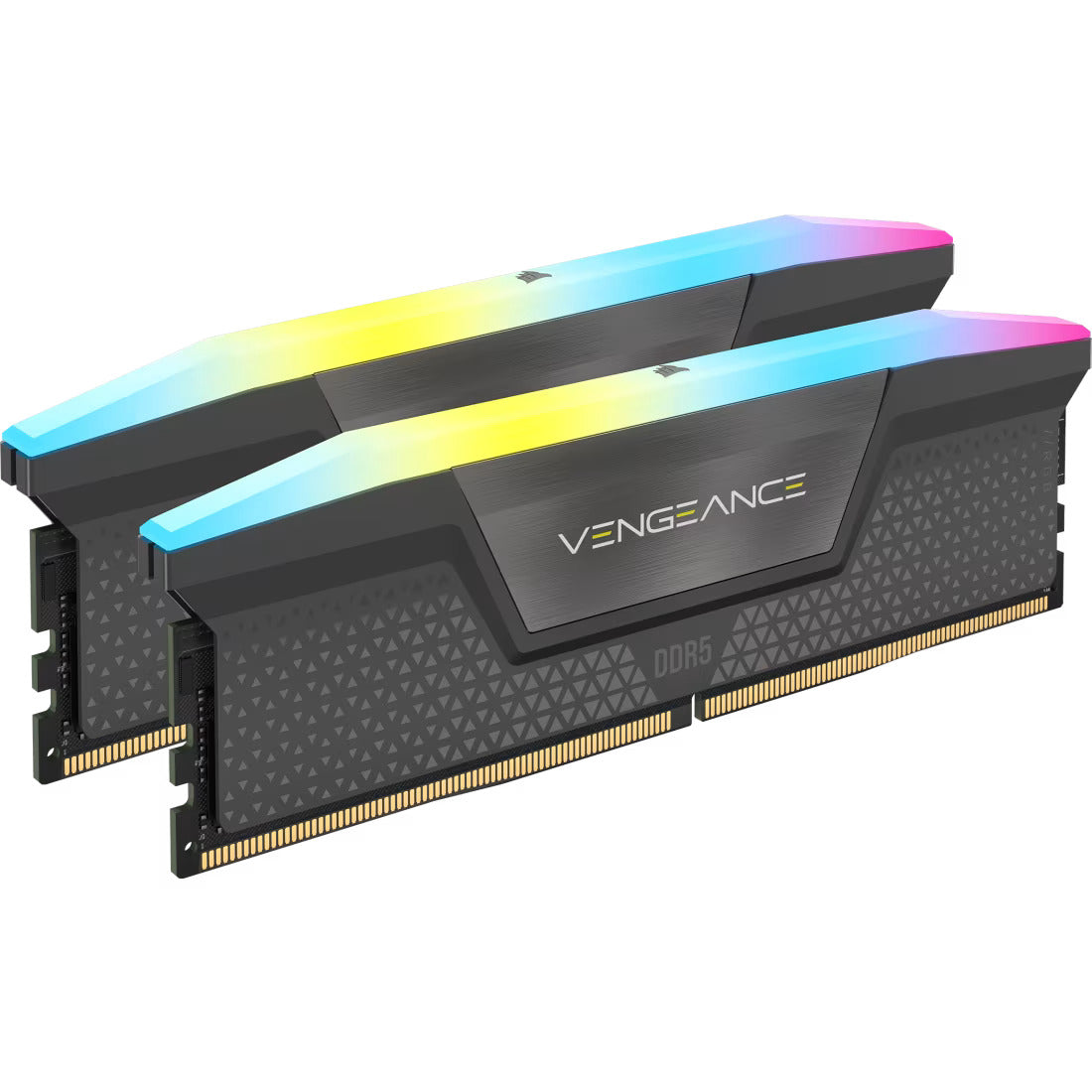CORSAIR VENGEANCE RGB DDR5 64GB (2x32GB) 6000 MHz CL30 AMD EXPO & Intel XMP Memory Kit - Black