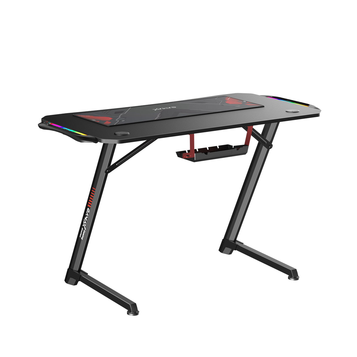 Setup Bundle:Pc Core i5-12400F,RTX 5060,16GB Sades Monitor 24",FHD,200Hz,0.5ms,HDMI 2.1,VA, Gaming Table 120*60*75cm with RGB Light with Gamax Gaming Chair Model 1-LT001L (White)