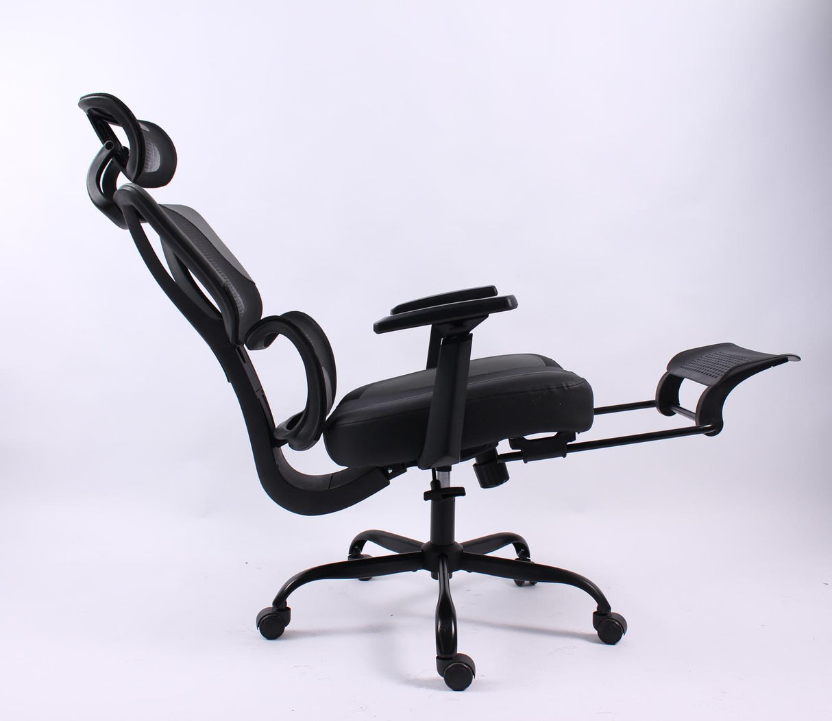 BLACK BULL Mesh Office and Gaming Chair With Footrest , Adjustable Headrest Up & Down with 3D armrest ( Installation not included )