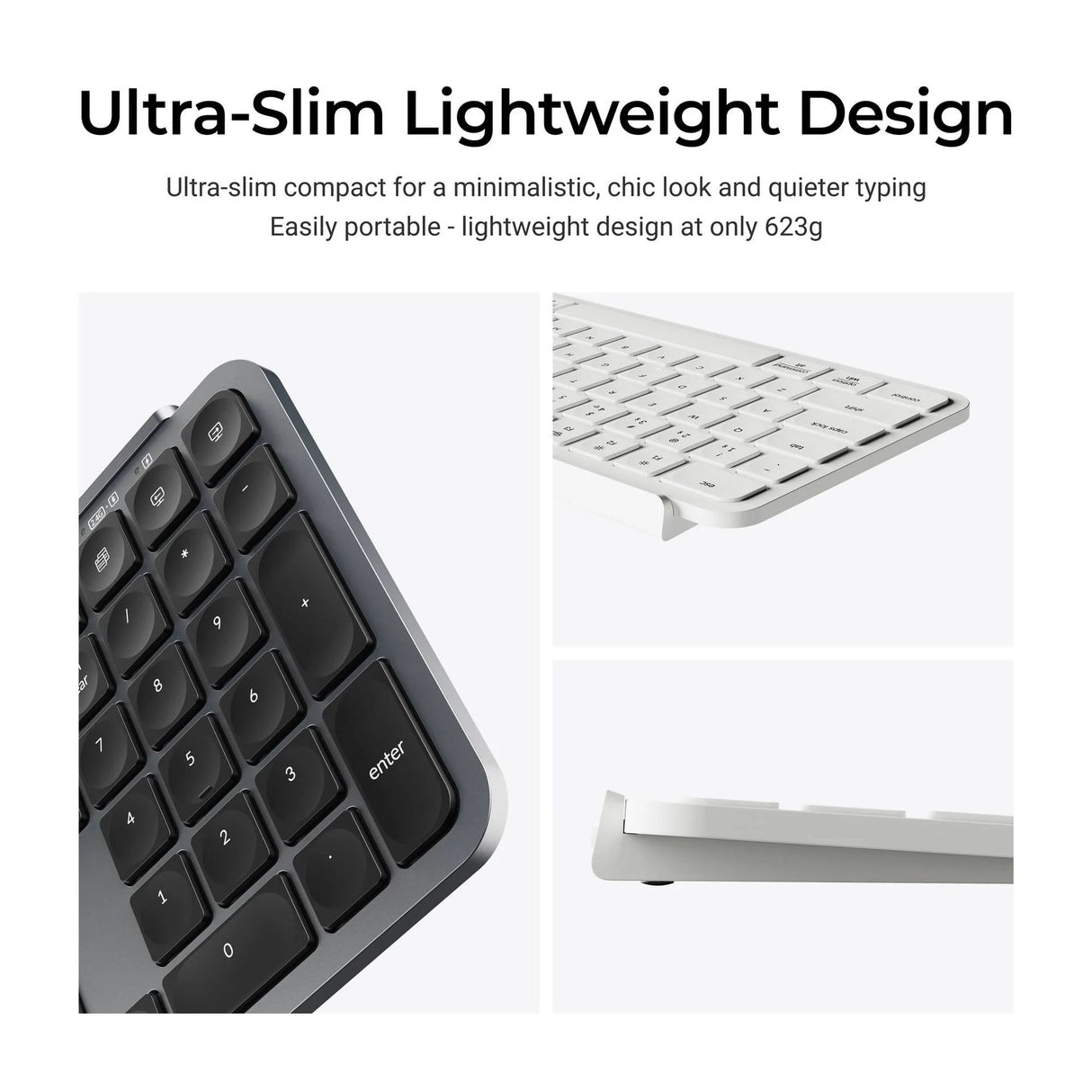 Keychron B6 Pro Ultra-Slim Wireless Keyboard -InvoryWhite