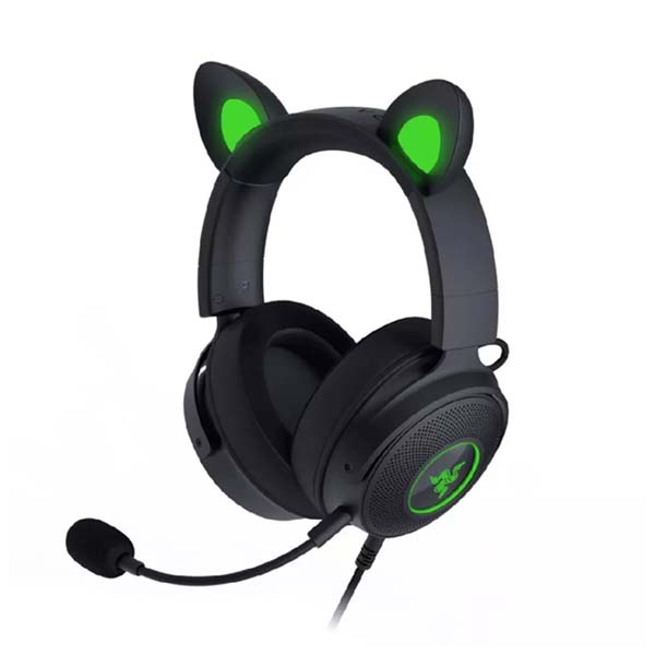 Razer Kraken Kitty V2 Pro Wired RGB Headset With Interchangeable Ears - Black RZ04-04510100-R3M1