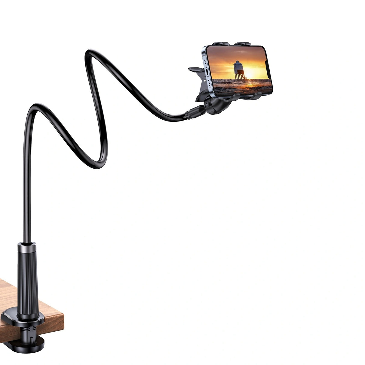 Ugreen Multifunction Phone Clip Stand 90cm - Black (LP113 - 80906)