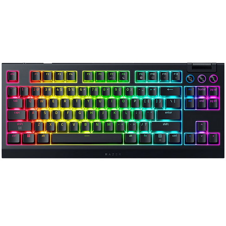 Razer BlackWidow V4 Tenkeyless HyperSpeed Wireless Hot-swappable Gaming Keyboard - Black