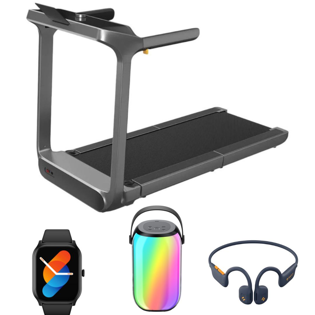 King Smith X218 Walking Pad Foldable Treadmill with Free SIA Sound Speaker & Havit Sports Watch & Earphone