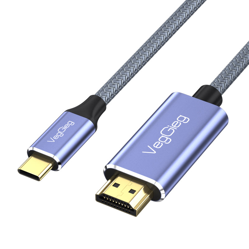 VegGieg USB-C to HDMI M/M 4k/60HZ 2 Meters Cable Model V-Z625