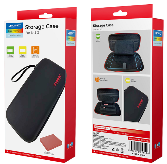 Dobe TNS-3173 Organizer Storage Case For Nintendo Switch 2 - Black