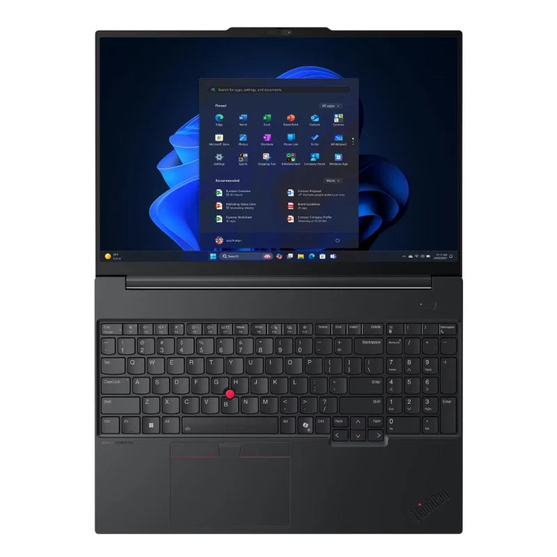Lenovo ThinkPad E16 Gen 3 Intel Core Ultra 7 258V, 8C/16" WUXGA/32GB Soldered DDR5 Ram/512GB M.2 SSD/Integrated Intel Arc Graphics 140v/DOS/Eng-Arabic/Black/1YW /Topload Case