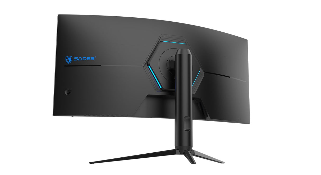 SADES GL-Shark SA-C01Q34, 34" QHD, 180Hz, 0.5ms, HDMI 2.1 Curved Gaming Monitor - Black