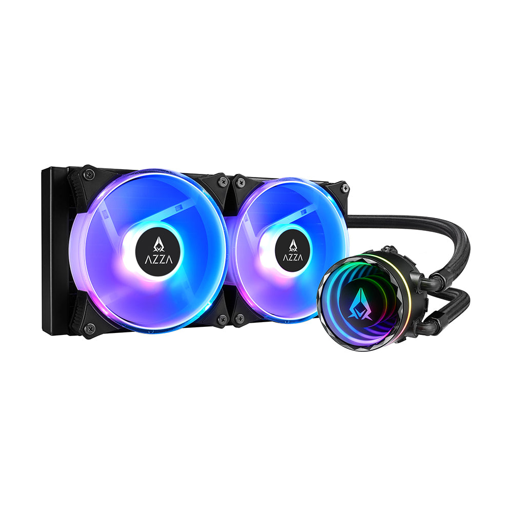 Azza SP Blizzard 240 all in one RGB Lights liquid cooler - Black