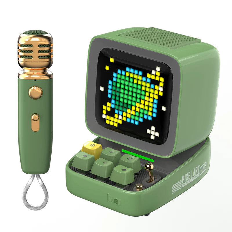 Divoom Ditoo-Mic Retro Pixel Art Portable Bluetooth Speaker With Microphone Karaoke Function