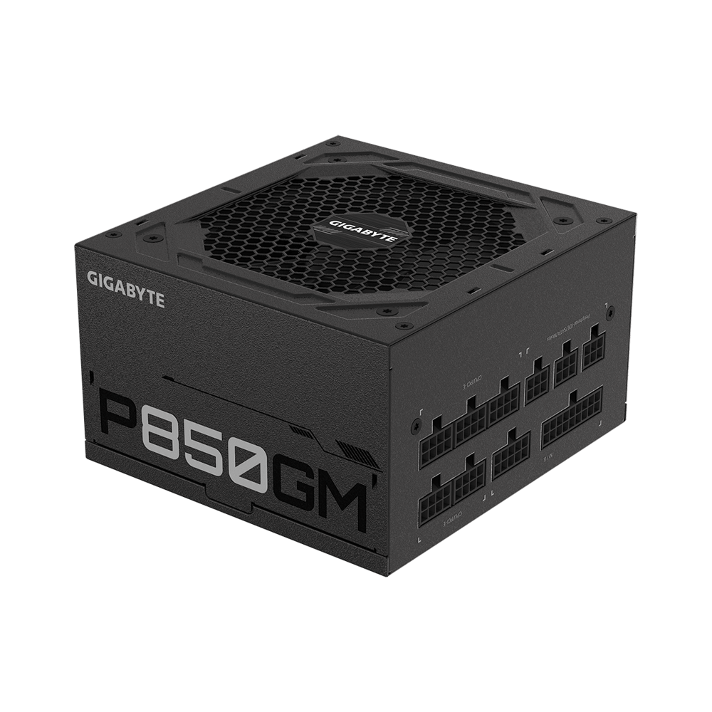 GIGABYTE P850GM 850W 80 PLUS Gold Fully Modular Power Supply - Black