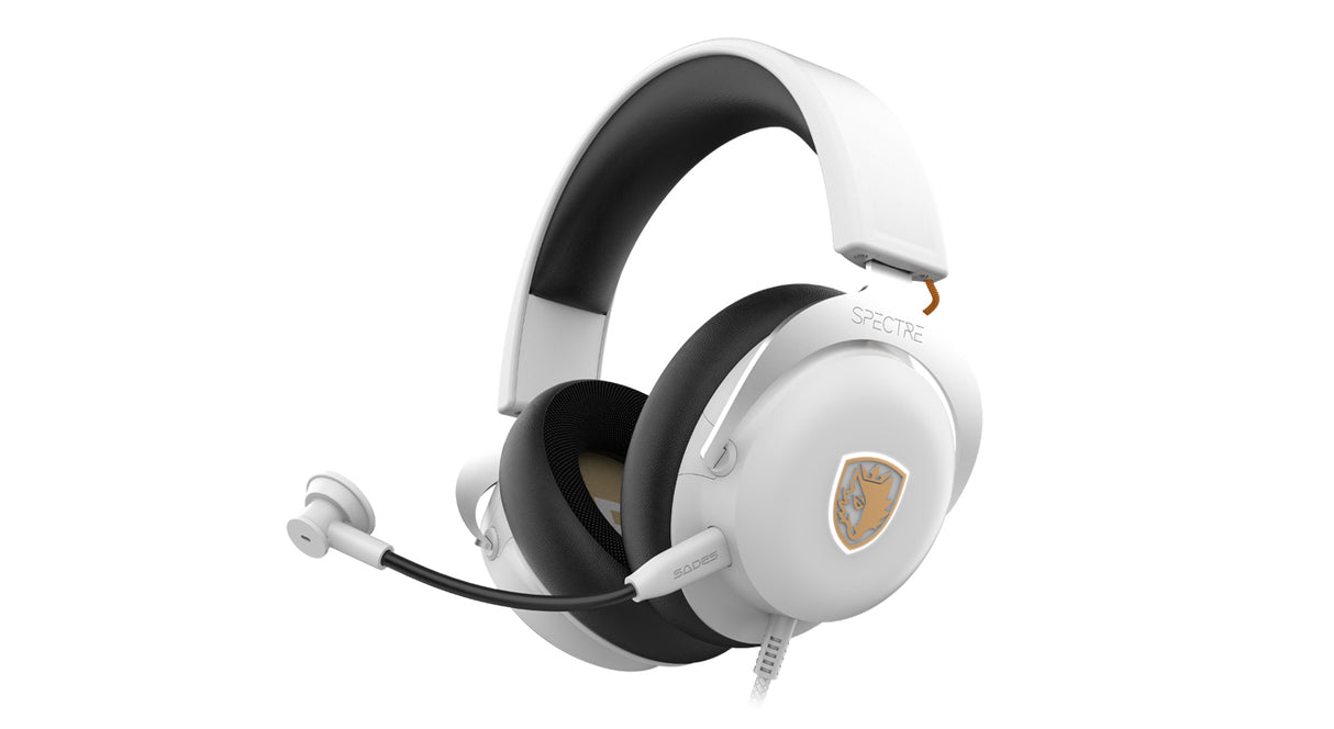 Sades Spectre SA-915W Virtual 7.1 Surround Sound USB Gaming Headset - White