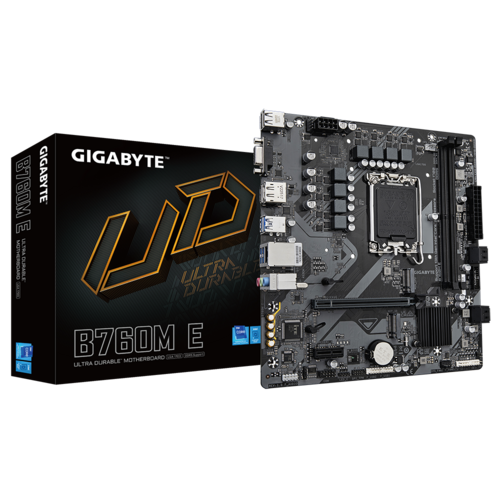 Gigabyte B760M E DDR5 Motherboard - Black