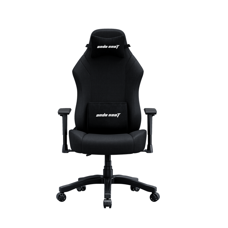 Andaseat Luna Series Gaming Chair with Footrest - Black FABRIC