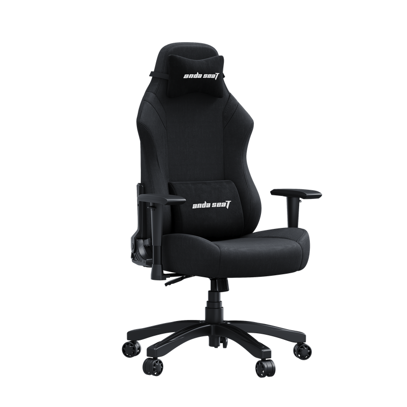 Andaseat Luna Series Gaming Chair with Footrest - Black FABRIC