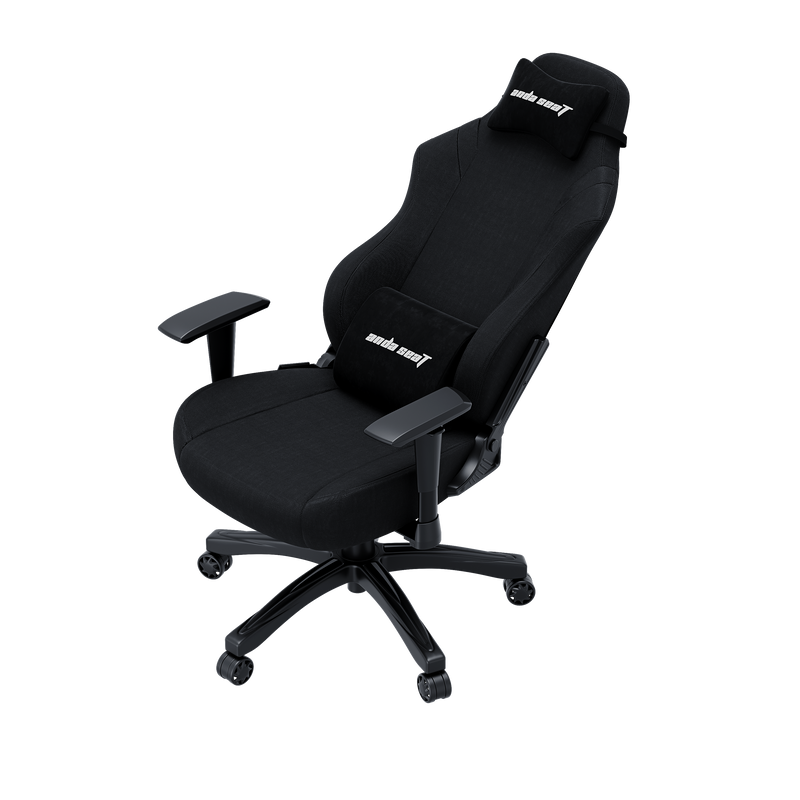 Andaseat Luna Series Gaming Chair with Footrest - Black FABRIC