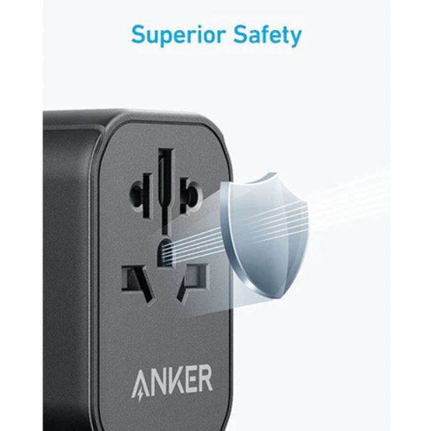 ANKER 312 Outlet Extender 30W With 3 USB Ports - Black