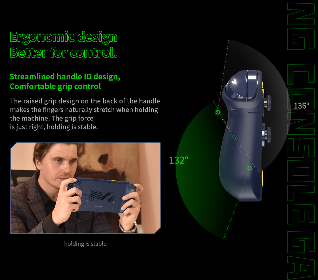 AOKZOE A1 Windows 11 Portable Pc Gaming Console ( 16 GB RAM , 512GB Memory ) - Quantum Blue