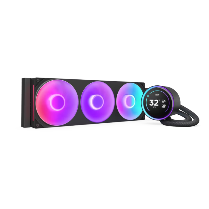 NZXT Kraken Elite 360 RGB V2 360mm AIO With 2.72 IPS LCD Liquid Cooler - Black