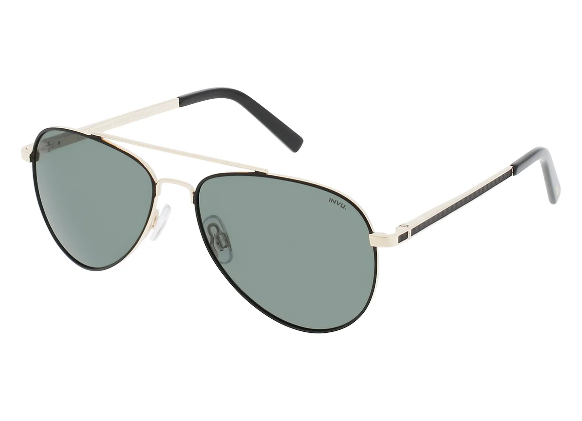 INVU Men sunglass , Gun/Matt Black B1306A