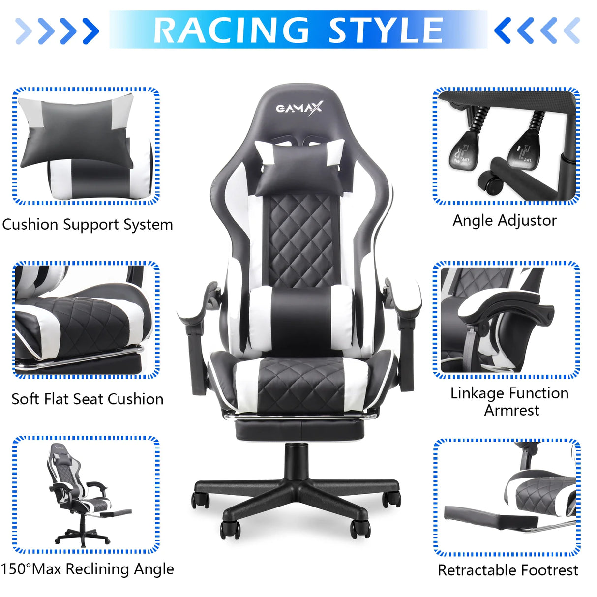 Custom Gaming PC Bundle Intel Core i5-12400F, RTX 5060 8GB, 16GB RAM DDR4, 500GB SSD, With GAMEON 24" FHD Monitor, Gamax Gaming Chair, Gamax D2501 Gaming Table & Sades Gaming Combo