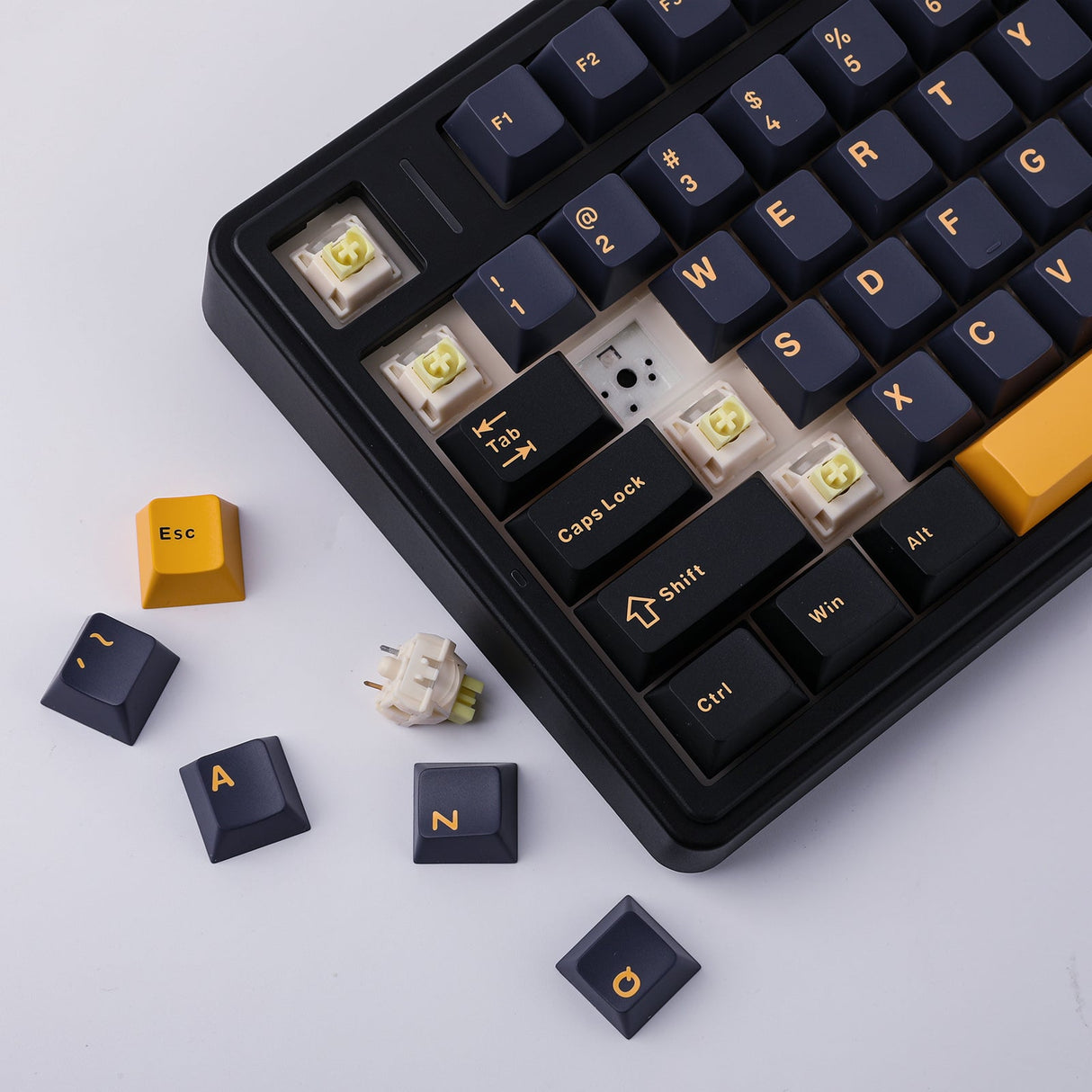 AULA F75 75% Gasket Wireless Mechanical Keyboard, LEOBOG Reaper Switch - Thuder Black