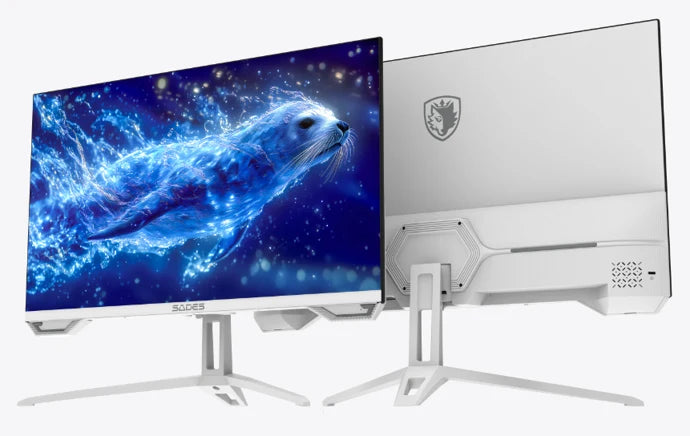 AULA F75MAX 75% Layout Ultimate White Blue Wireless Mechanical Keyboard With White Sades SL-Sealion Pro SA-F04F24W, 24" FHD 1920x1080, 144Hz, 1 ms, IPS, Flat Gaming Monitor & Logitech White Pro X Superlight 2 Gaming Mouse Special Bundle