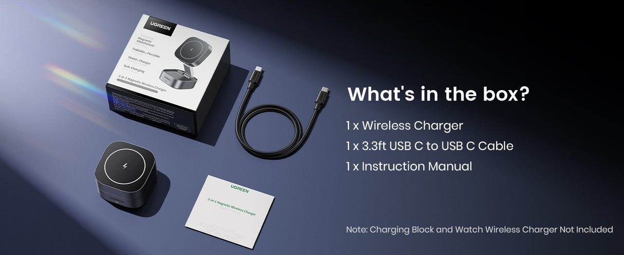 UGREEN 2-in-1 Magnetic Wireless Charger 35278 7.5W