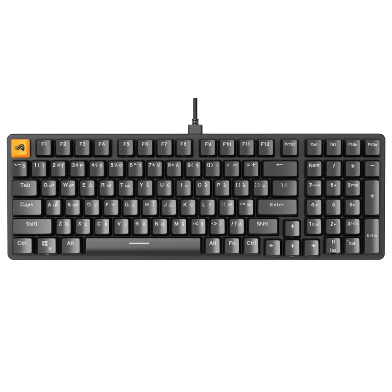 Glorious GMMK2 Full Size 96% Pre-Built Wired RGB Mechanical Gaming Keyboard (Supporting Arabic Layout)