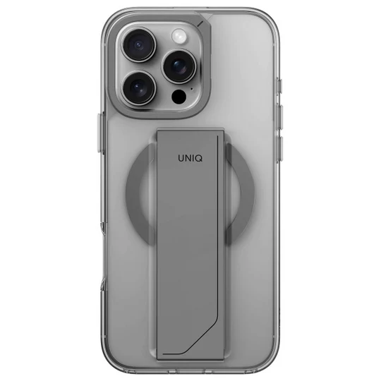 UNIQ HYBRID IPHONE 16 PRO (2024) 6.3 HELDRO MAX MAGCLICK WITH CAMERA STAND - VAPOUR (Silver)