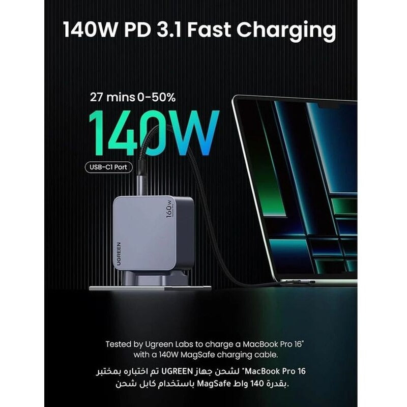 UGREEN Nexode Pro 65W 3-Port GaN Fast Charger UK 25872 X755-25872